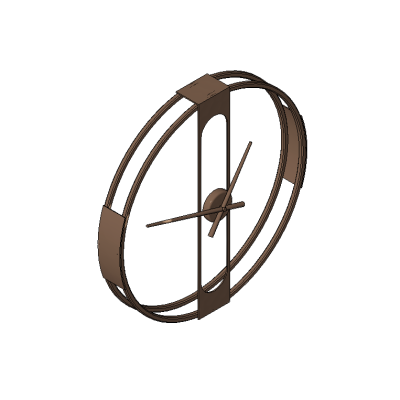 Metallic Wall Clock