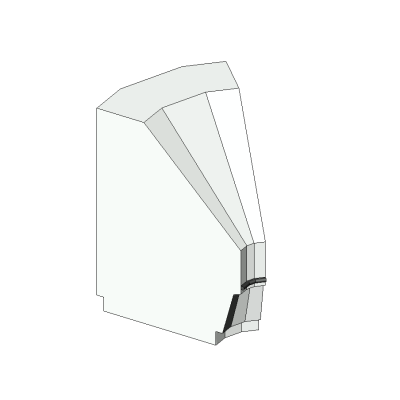 Wedge - 45 Deg Closed - Inside