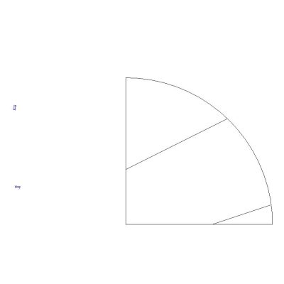 Quarter circle profile with modern 2D arc