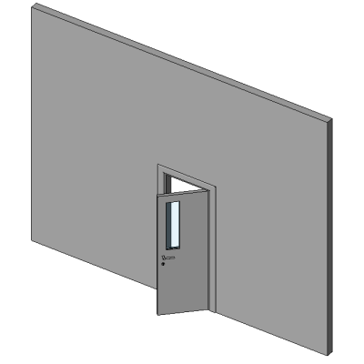 Door with glass