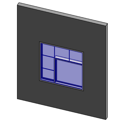 5x5 Mullion Window 6504