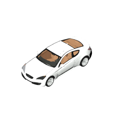 White Sports Car