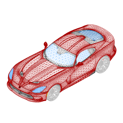Dodge SRT Viper detailed sports car
