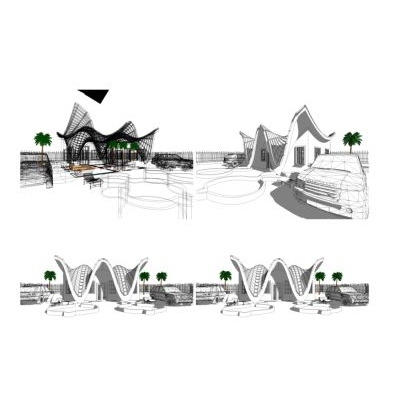 Concept architecture for a guest chalet