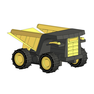 Toy Dump Truck Model