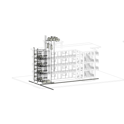 Multi-Story Building Plumbing Layout