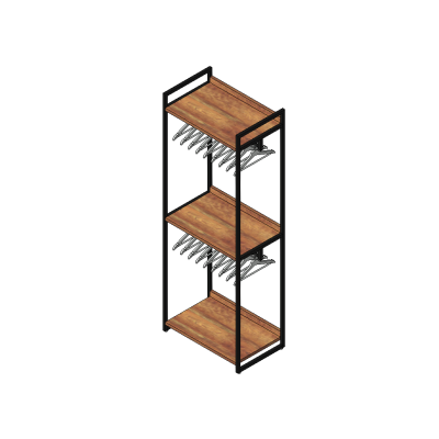 Metal Frame Shelving Unit