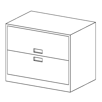 Cabinet File - Lateral 2 Drawer