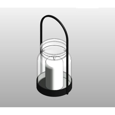 Glass Lantern with Handle