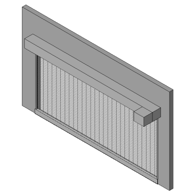 flush mounted secuirty grille 12041