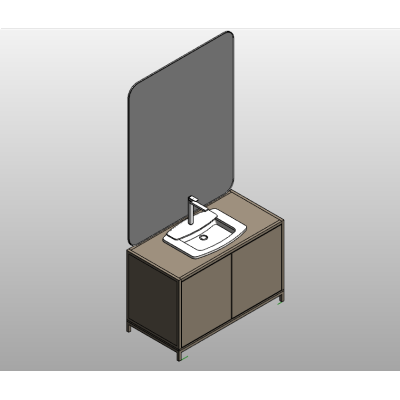 Vanity with Privacy Screen