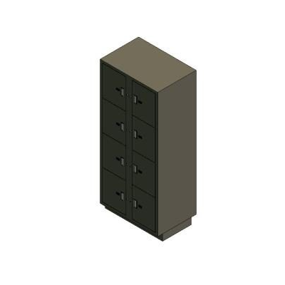 Modern Eight-Door Wardrobe