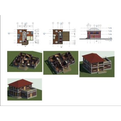 Dwelling house on 2 levels with 5 bedrooms
