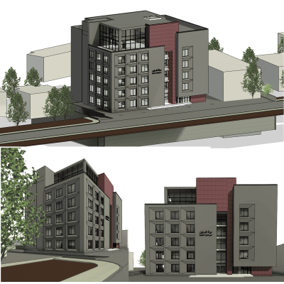 Modern Urban Apartment Building