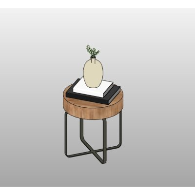Side Table with Books