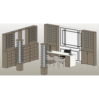 Optical Store Furniture Set