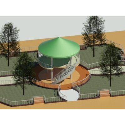 Modern Urban Park Visualization