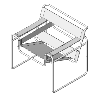 Modern Tubular Armchair