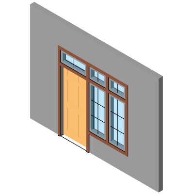 Door with Window Fiona Style