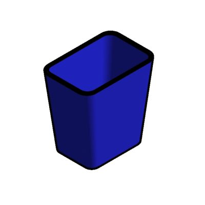 Gallon trash recycle bins