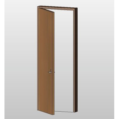 Flush Hinged Wooden Door