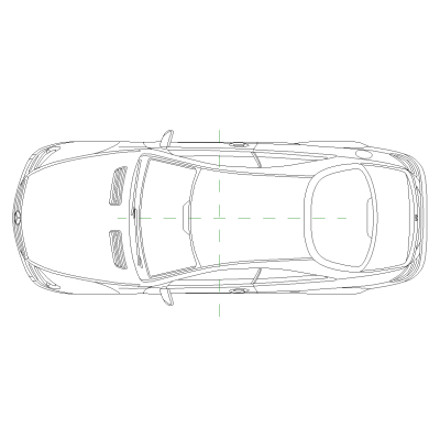 CAR Merc CL-500 top view Detail Component 11132