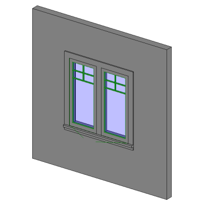 Craftsman Double Casement Window 7660