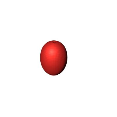 Red Round Decorative Object