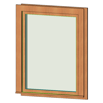 Elegant Casement Window with Trim