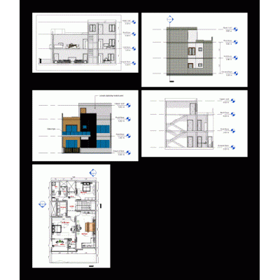 10×18 m Two-Story House (Modern Elevations, Furnished)
