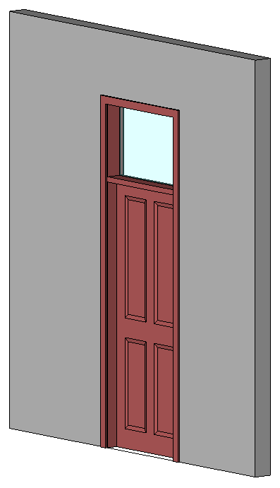 4 Panel Door with overhead window