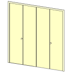 Revit Door Families: Your Free and Parametric Library for 2026 4 Placard double pliante