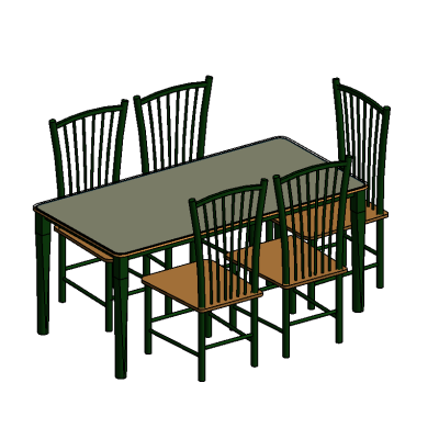 Table with Chairs 2dos