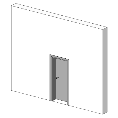 Basic door with modern clean lines