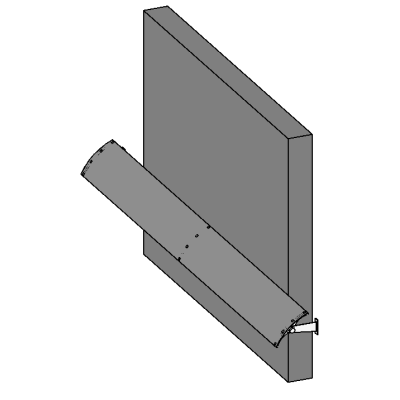Interior Correr Externa c Trilho Metlico de 2 Folhas
