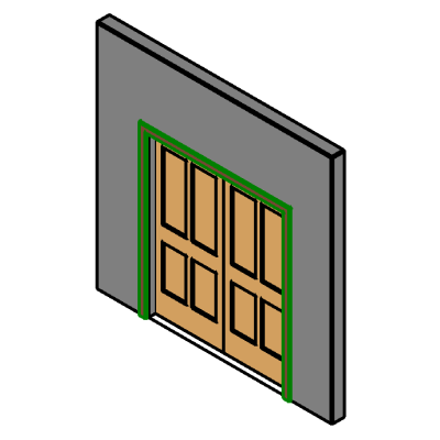 Elegant Double Panel Door Design