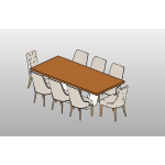 Dining Table Set for 6