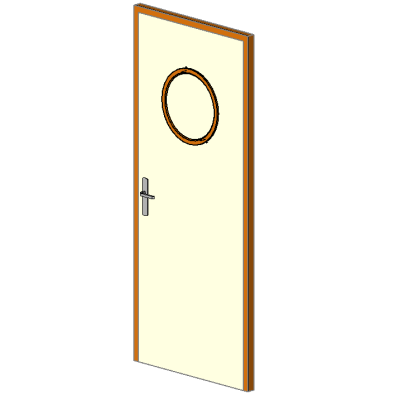 Round Oculus Interior Door