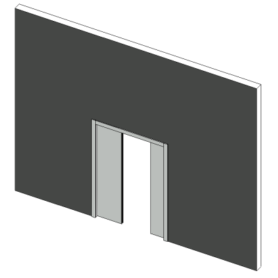 Office interior parametric door 04