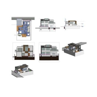 Modern 3d detached house
