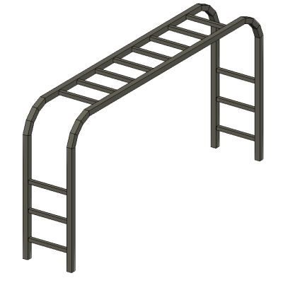 Steel Monkey Bars for Kids’ Playgrounds