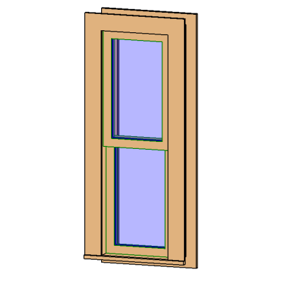 M Double Hung with Trim