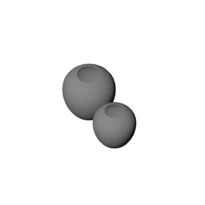 Sleek Gray Decorative Vase
