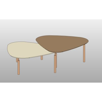 Round Metal Frame Coffee Table
