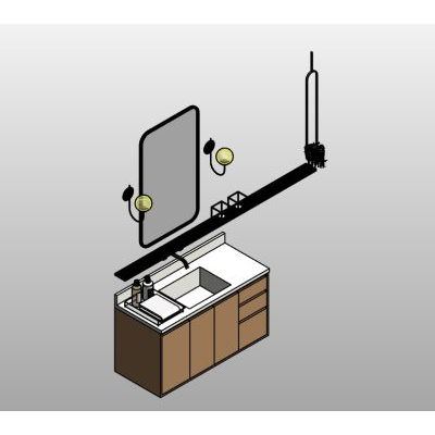 Custom Vanity with Shelving