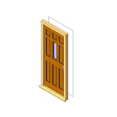 34 lite door and transom 21 Entry door with detailed glass lite