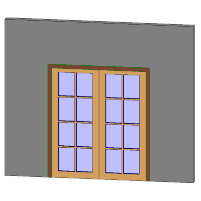 Double Door Glass