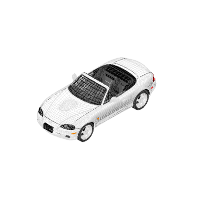 White Mazda MX-5