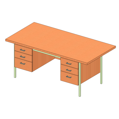 Spacious Work Desk with Ample Storage