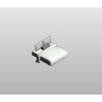 Single Bed with Pillow